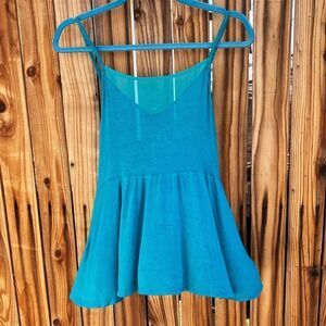 Urban Outfitters Kimchi Blue Fit and Flare Tank Top Teal Size Small
